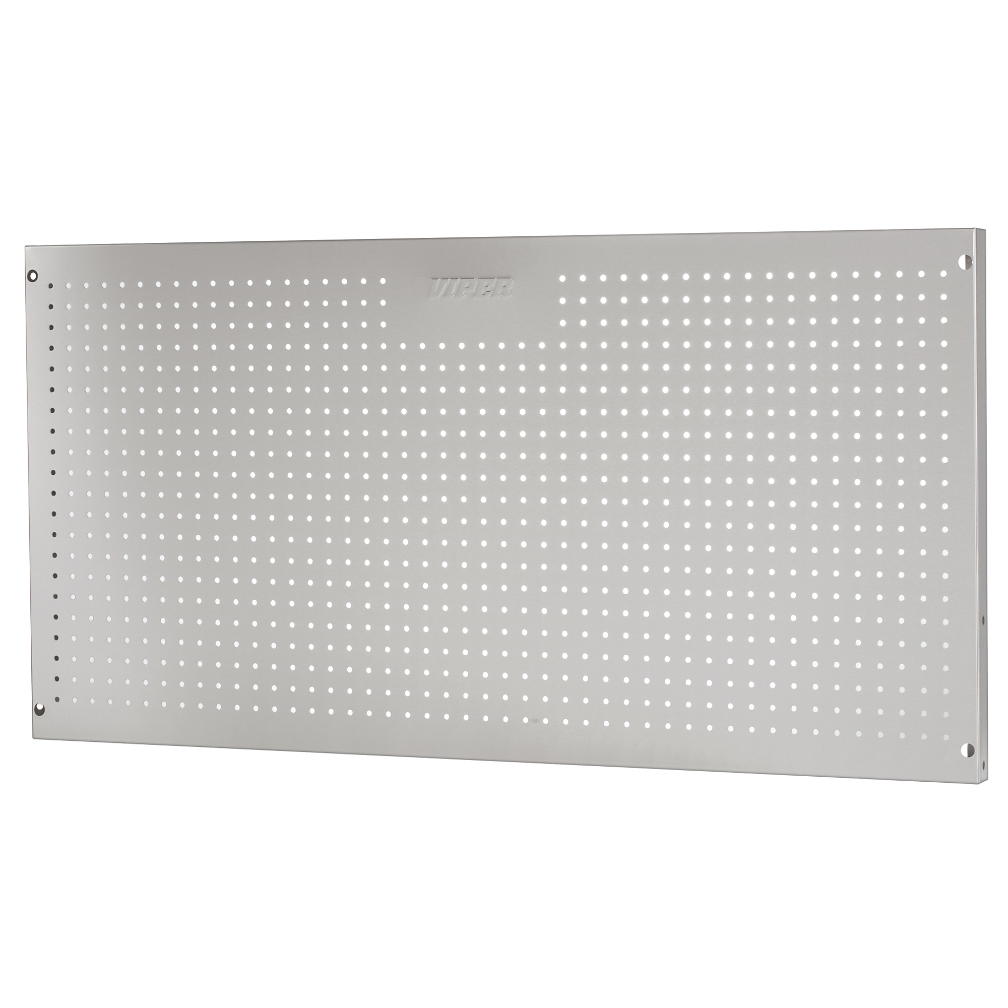 Viper Tool Storage Stainless Steel Pegboard - 24in. x 48in., 50-Lb. Capacity, Corrosion-Resistant, Model# V2448PBSS